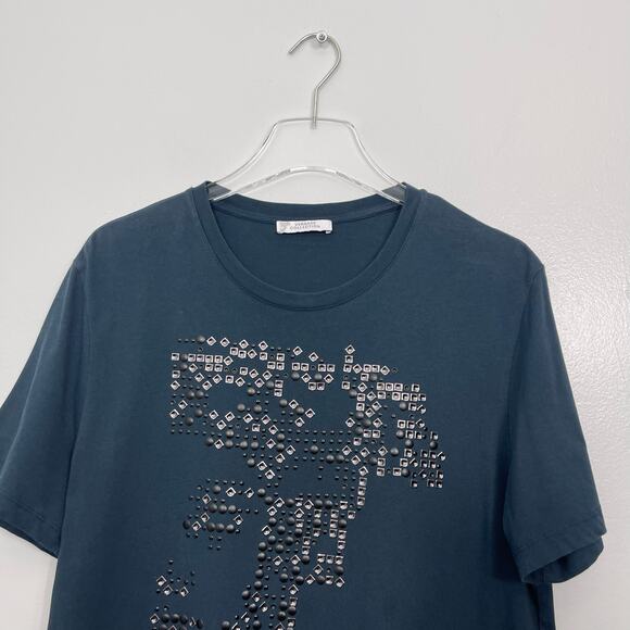 Versace Collection Medusa Embellished T-Shirt Medium - Picture 5 of 10